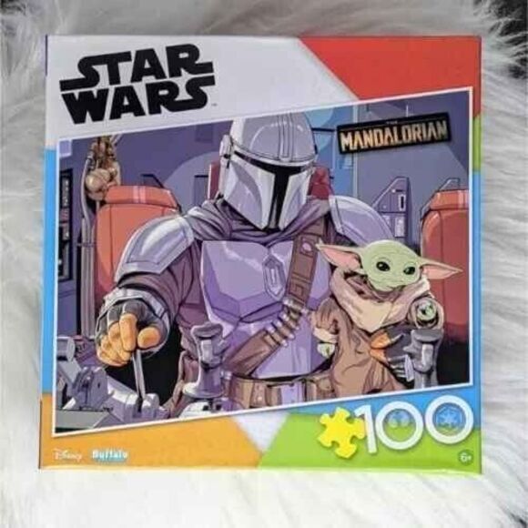 Disney Star Wars The Mandalorian Buffalo Jigsaw Puzzle 100 Pieces SEALED Vintage - Picture 1 of 1